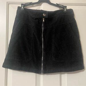 Altar’d State Black Corduroy Skirt